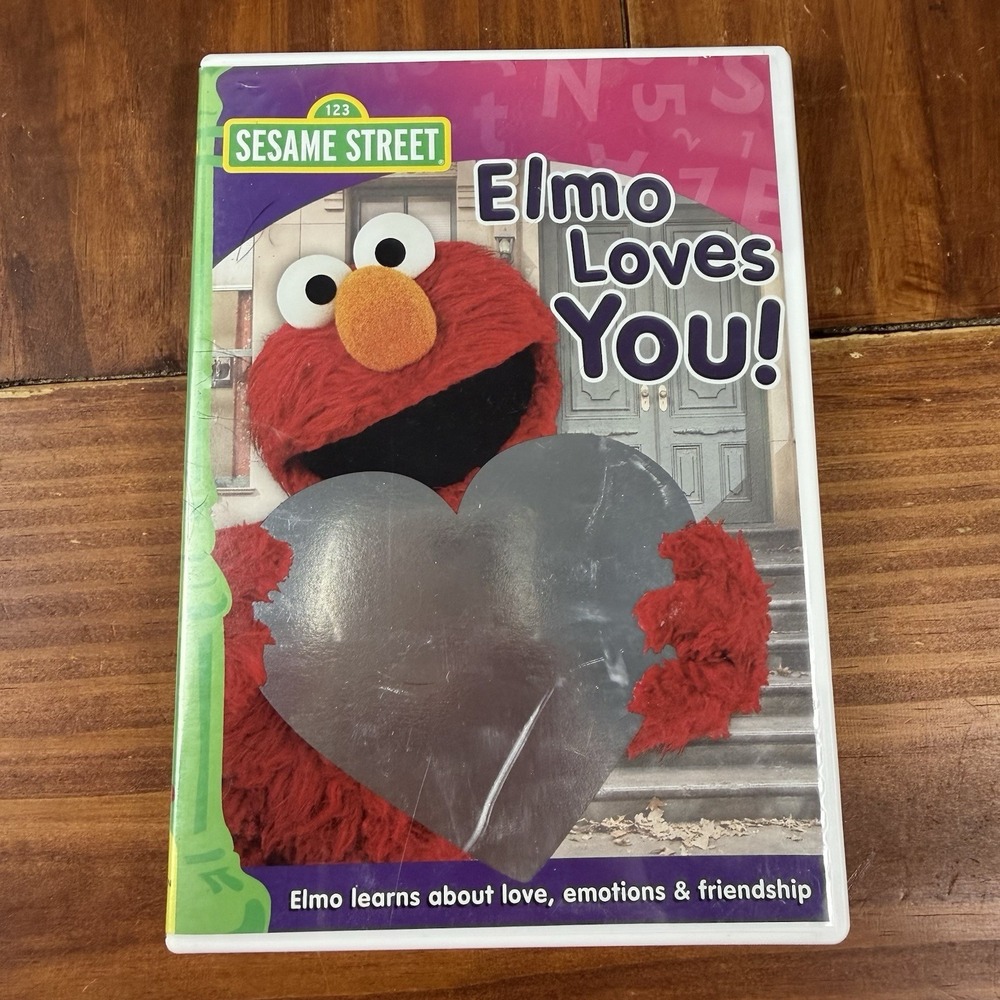 Sesame Street Elmo Loves You DVD Kids Learning Emotions Friendship Movie